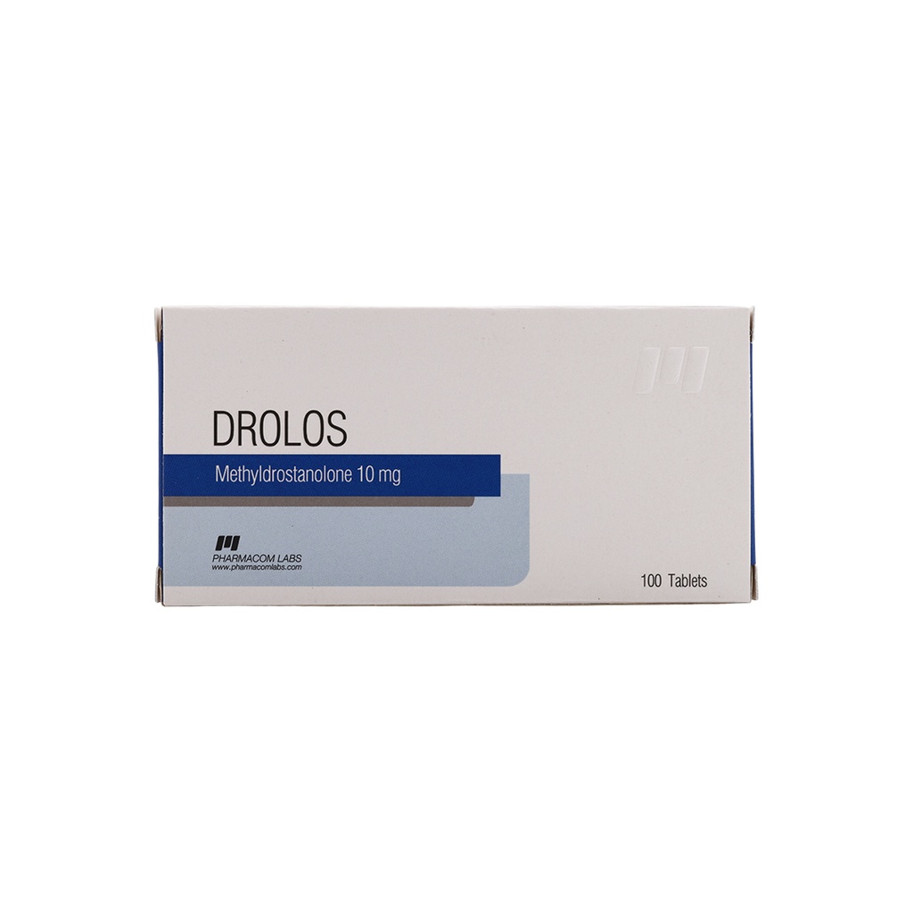 [001140085] DROLOS 10  - METHYLDROSTANOLONE - 10 MG / pill  - 100 Tablets Blisters Box  - Pharmacom LABS