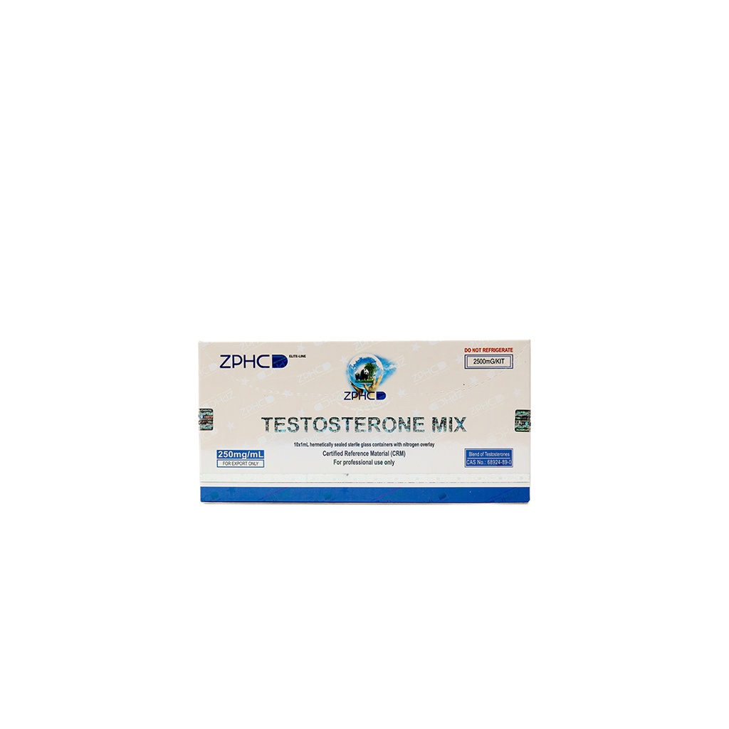 [002010022] Testosterone MIX 250 - Testosterone Blend  - 250 MG/ML - 10 X 1 ML AMPULE - ZPHC PHARMA