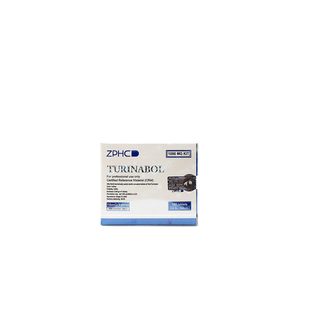 [002140054] TURINABOL 10  - Chlorodehydromethyteststerone - 10 MG / pill  - 100 Tablets Blisters Box  - ZPHC PHARMA