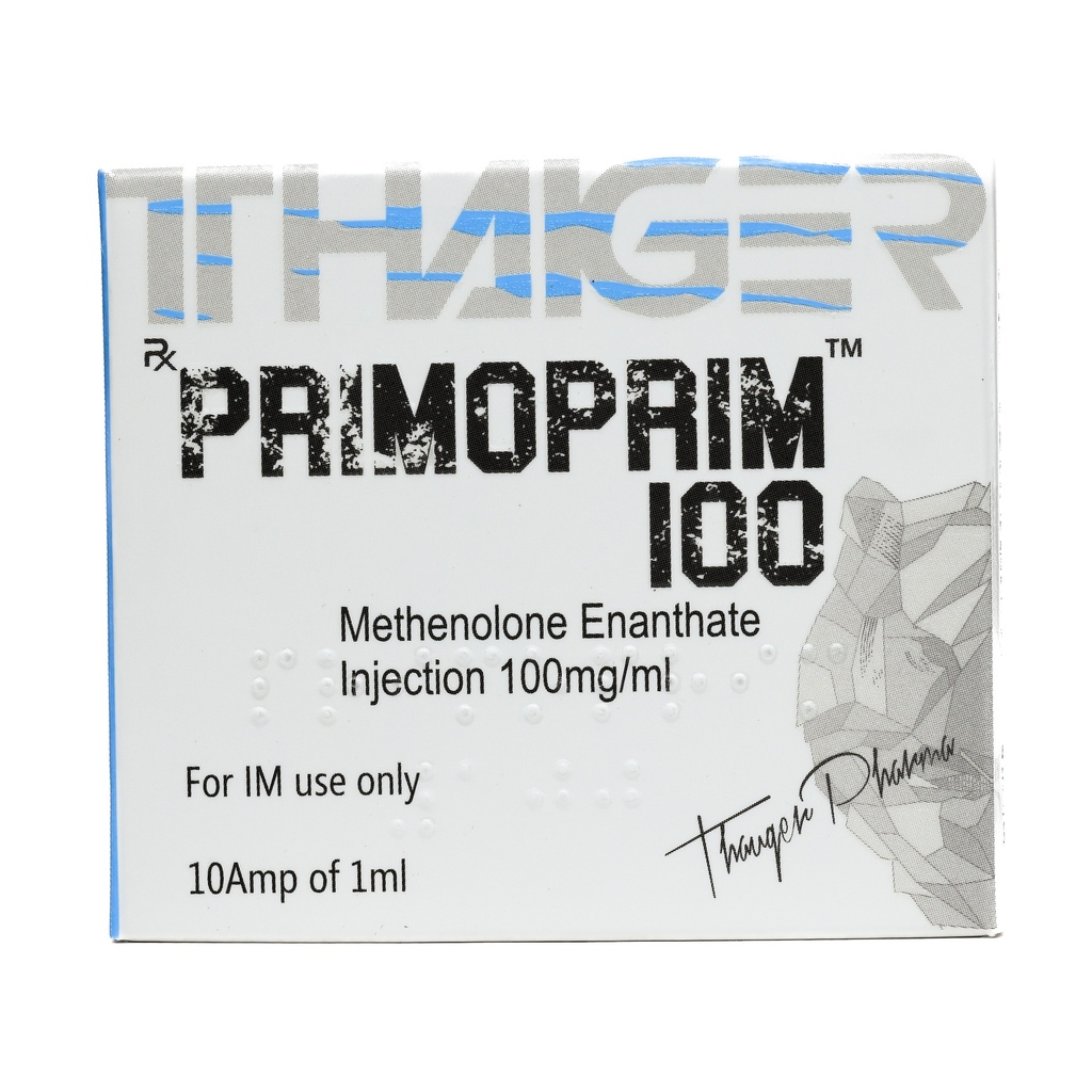 [003010014] Primoprim-100 Methenolone Enanthate - Primobolan - 100 MG/ML - 10 X 1 ML AMPULE - Thaiger Pharma
