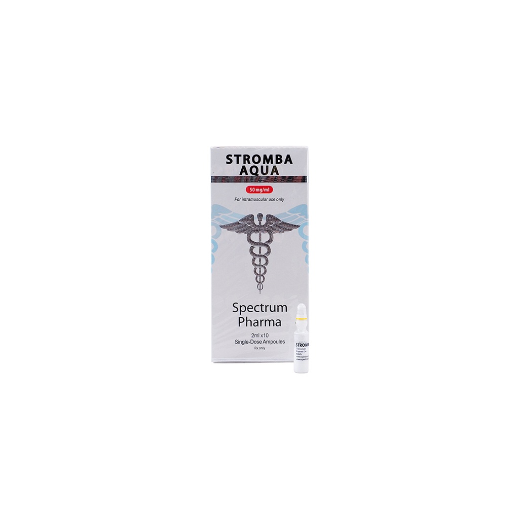 [004010036] STROMBA AQUA  - Stanozolol suspension - 50 MG/ML - 10 X 1 ML AMPULE - Spectrum PHARMA