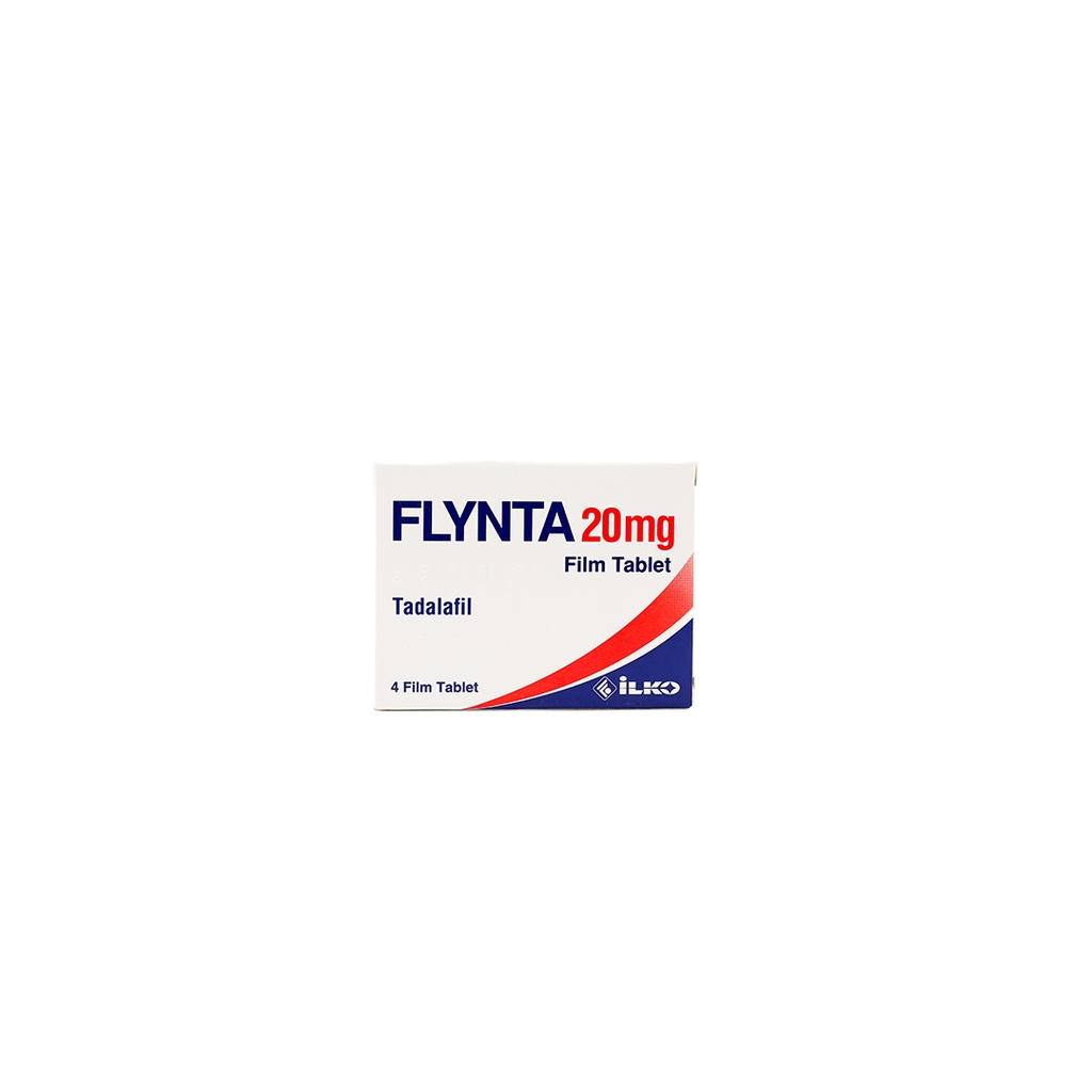 [007140038] FLYNTA 20 MG 4 FTB (Tadalafil) - Tadalafil - 4 Tablets Blisters Box  - ILKO