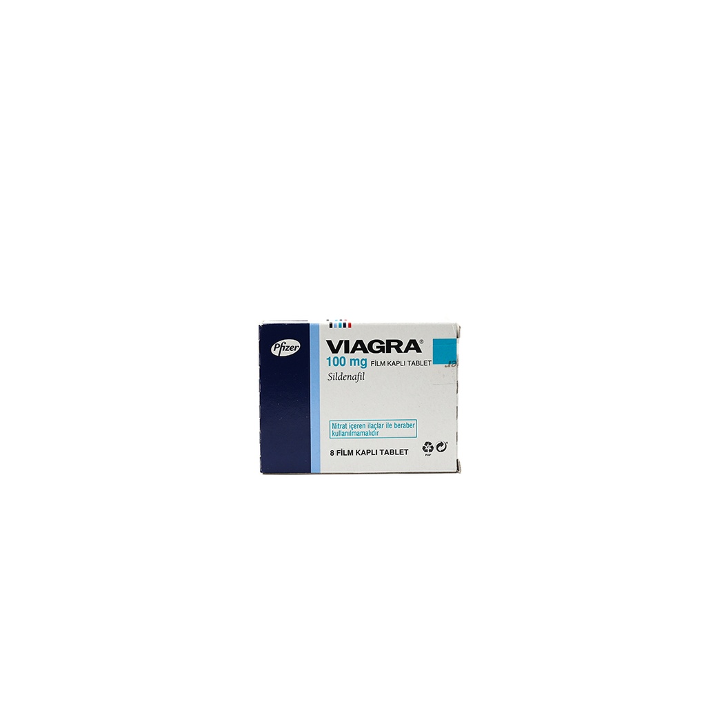 [007140040] VIAGRA 100 MG 8 FTB (Sildenafil) - Sildenafil - 100 MG / pill - 8 Tablets Blisters Box  - PFIZER