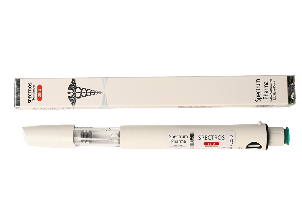 [004060052] SPECTROS  - Somatropin Pen (2-8 C) - 36 IU / PEN - Dual chamber cartridge 1.3 ML PEN - Spectrum PHARMA