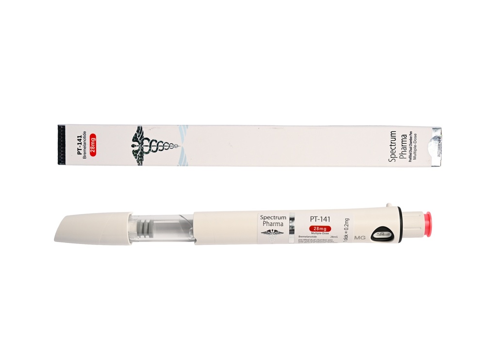 [004070054] Bremelanotide  - PT-141 Pen (2-8 C) - 28 MG / Pen - Dual chamber cartridge 1.3 ML PEN - Spectrum PHARMA
