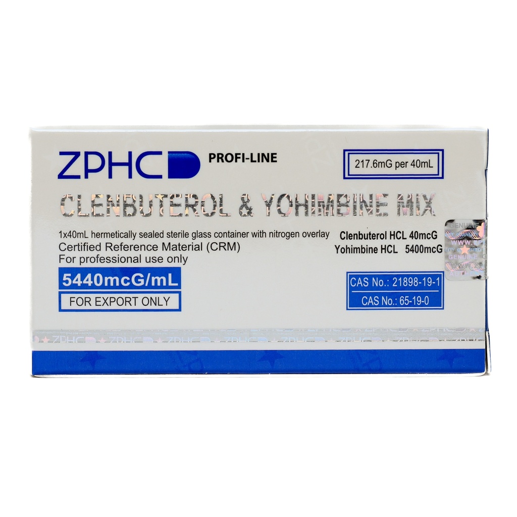 CLENBUTEROLE 40mcg  & YOHMBINE 5400mcg