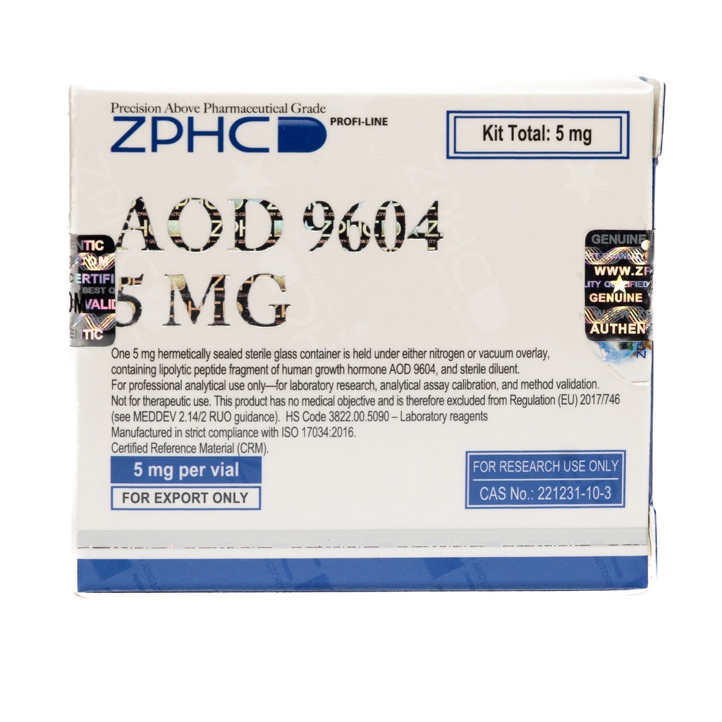[002110160] AOD9604 (5MG) - (2-8 C) - 5 MG / VIAL - 1 VIAL - ZPHC PHARMA