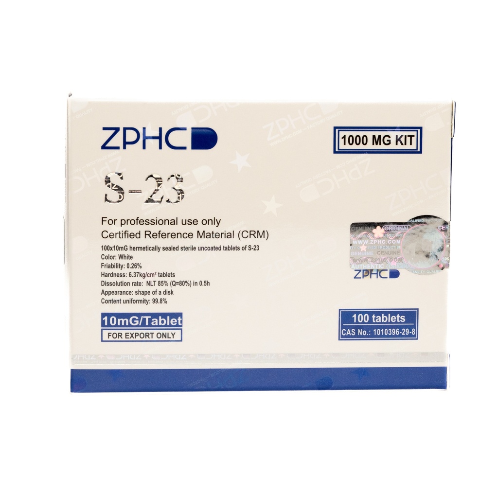 [002140188] S-23 - 10 MG / pill  - 100 Tablets Blisters Box  - ZPHC PHARMA