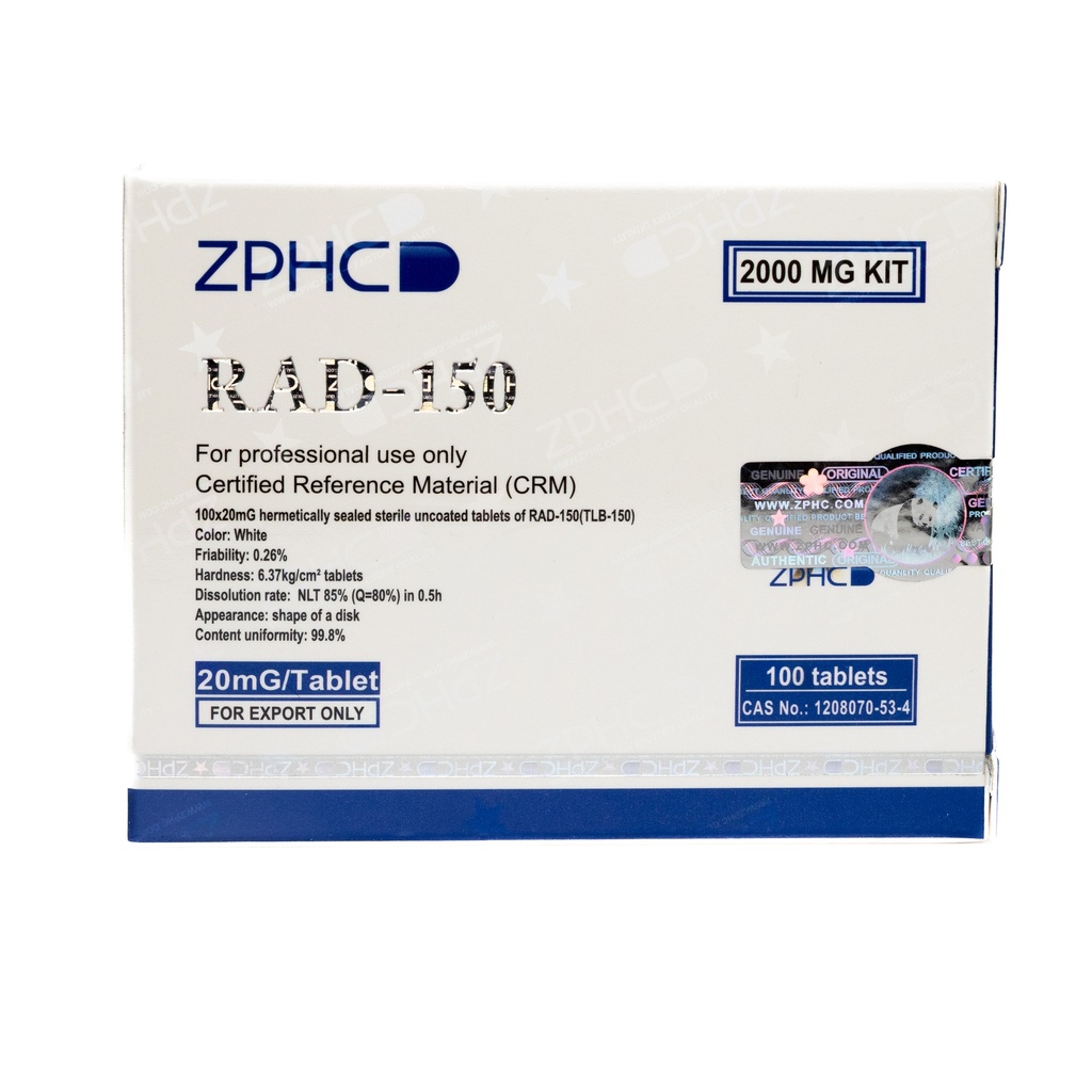 [002140190] RAD-150 - 20 MG / pill  - 100 Tablets Blisters Box  - ZPHC PHARMA