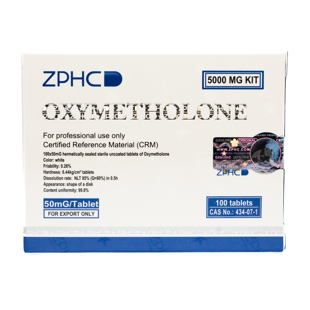 [002140195] OXYMETHOLONE  - 50 MG / pill - 100 Tablets Blisters Box  - ZPHC PHARMA