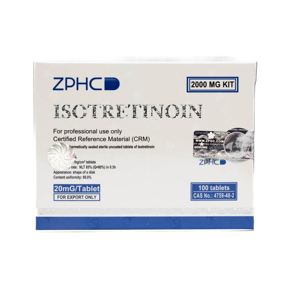 [002140196] ISOTRETINOIN - 20 MG / pill  - 100 Tablets Blisters Box  - ZPHC PHARMA